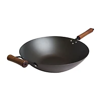 Joyce Chen Classic Series Pre-Seasoned Carbon Steel 14" Stir Fry Pan