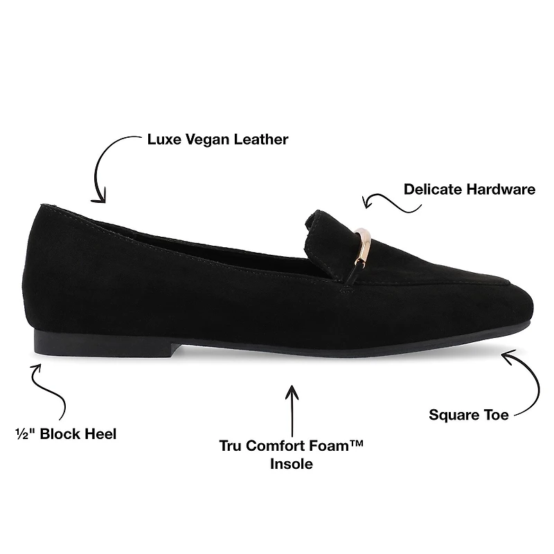 Journee Collection Wrenn Womens Moc Closed Toe Loafers