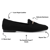 Journee Collection Wrenn Womens Moc Closed Toe Loafers
