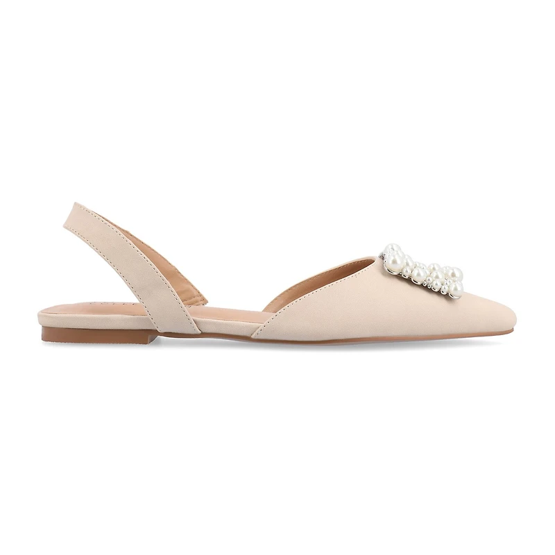 Journee Collection Hannae Womens Pointed Closed Toe Ballet Flats