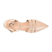 Journee Collection Jazlynn Womens Pointed Closed Toe Kitten Heel Pumps