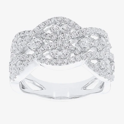 Limited Quantities! (F / Si2) Womens 1 CT. T.W. Lab Grown White Diamond 14K Gold Band