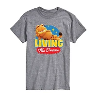 Mens Short Sleeve Garfield Graphic T-Shirt