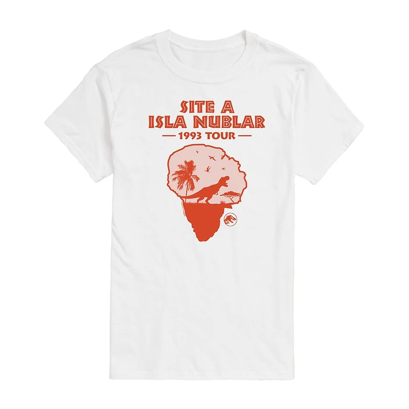 Mens Short Sleeve Jurassic Park Graphic T-Shirt