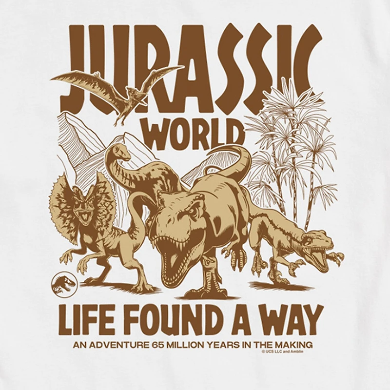 Mens Short Sleeve Jurassic World Graphic T-Shirt