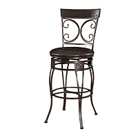 Big and Tall Back to Back Scroll Bar Stool
