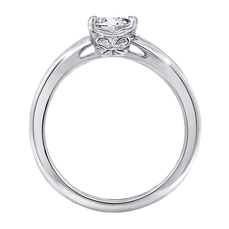 DiamonArt® Womens 3/8 CT. T.W. White Cubic Zirconia Sterling Silver Heart Promise Ring