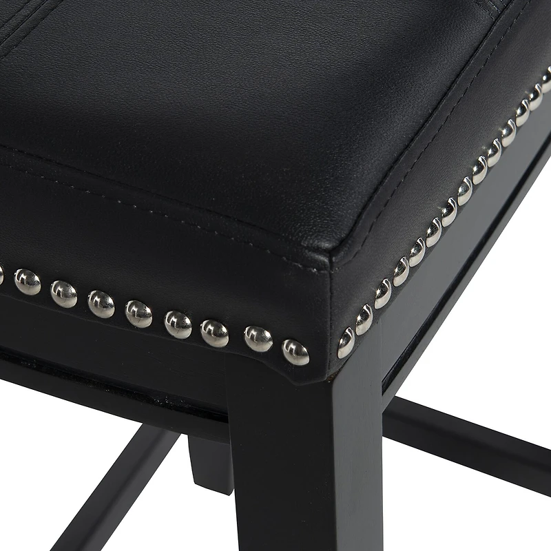 Linon Lakeland Upholstered Backless Counter Stool
