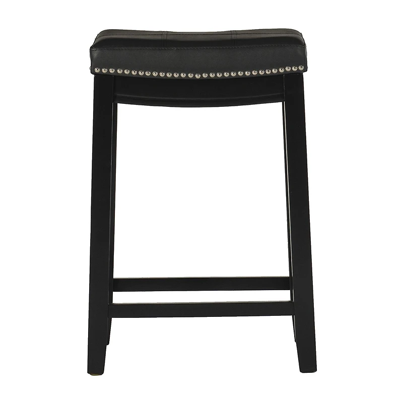 Linon Lakeland Upholstered Backless Counter Stool