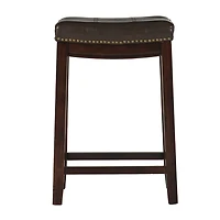 Linon Lakeland Upholstered Backless Counter Stool