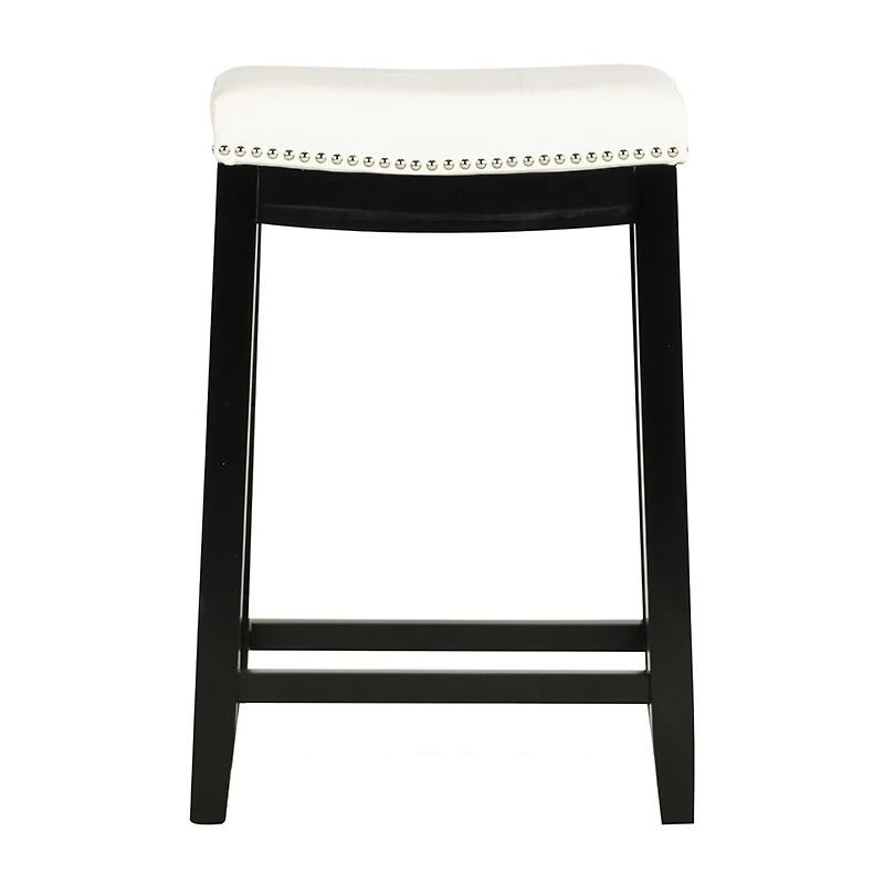 Linon Lakeland Upholstered Backless Counter Stool