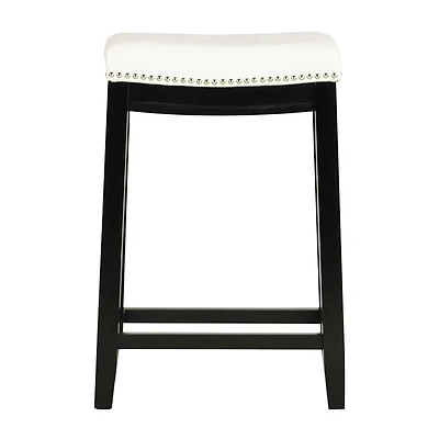 Linon Lakeland Upholstered Backless Counter Stool