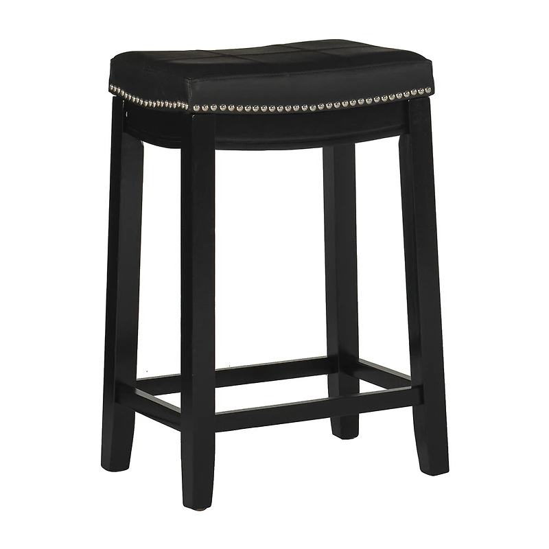 Linon Lakeland Upholstered Backless Counter Stool