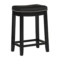 Linon Lakeland Upholstered Backless Counter Stool