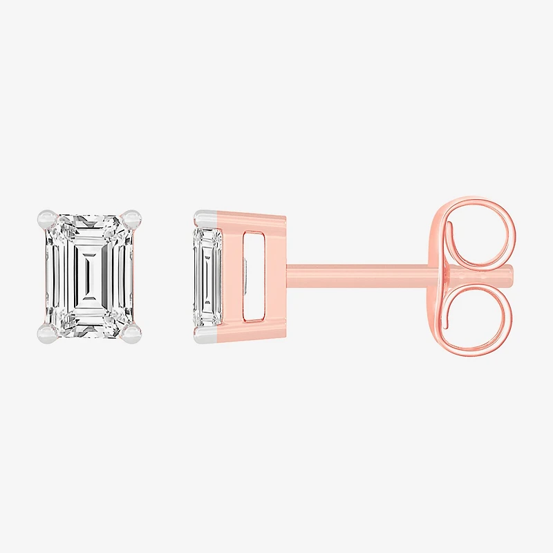 (H-I / SI1-SI2) 1/2 CT. T.W. Lab Grown White Diamond 14K Gold 4.2mm Stud Earrings