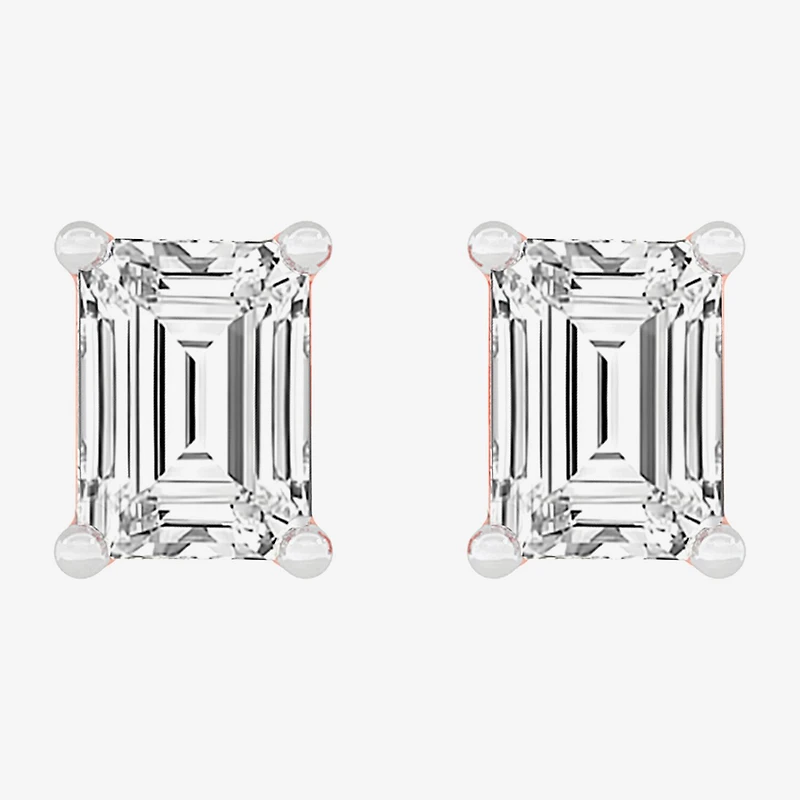 (H-I / SI1-SI2) 1/2 CT. T.W. Lab Grown White Diamond 14K Gold 4.2mm Stud Earrings