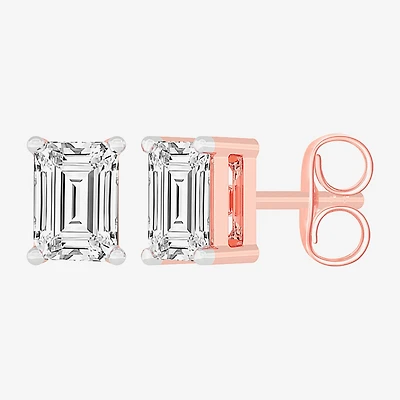 (H-I / SI1-SI2) 1 CT. T.W. Lab Grown White Diamond 14K Gold 5.4mm Stud Earrings