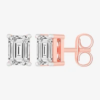(H-I / SI1-SI2) 1 CT. T.W. Lab Grown White Diamond 14K Gold 5.4mm Stud Earrings