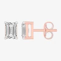(H-I / SI1-SI2) 1 CT. T.W. Lab Grown White Diamond 14K Gold 5.4mm Stud Earrings