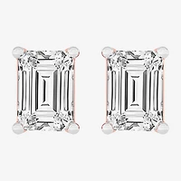 (H-I / SI1-SI2) 1 CT. T.W. Lab Grown White Diamond 14K Gold 5.4mm Stud Earrings