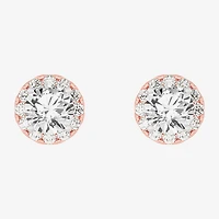 (G-H / SI1-SI2) 2 1/2 CT. T.W. Lab Grown White Diamond 14K Gold 6.5mm Round Stud Earrings