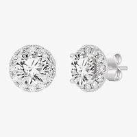 (H-I / SI1-SI2) 3 1/2 CT. T.W Lab Grown White Diamond 14K Gold 7.4mm Round Stud Earrings