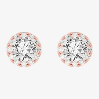 (H-I / SI1-SI2) 3 1/2 CT. T.W Lab Grown White Diamond 14K Gold 7.4mm Round Stud Earrings