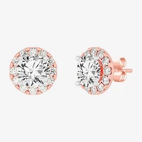 (H-I / SI1-SI2) 5 CT. T.W. Lab Grown White Diamond 14K Gold 8.1mm Round Stud Earrings