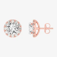(H-I / SI1-SI2) 5 CT. T.W. Lab Grown White Diamond 14K Gold 8.1mm Round Stud Earrings