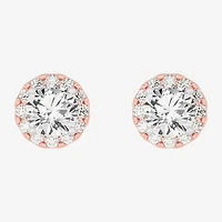 (H-I / SI1-SI2) 5 CT. T.W. Lab Grown White Diamond 14K Gold 8.1mm Round Stud Earrings