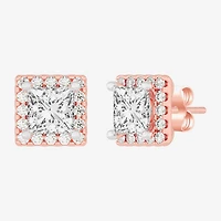 (H-I / SI1-SI2) 3 1/2 CT. T.W Lab Grown White Diamond 14K Gold 6.4mm Stud Earrings