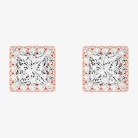 (H-I / SI1-SI2) 3 1/2 CT. T.W Lab Grown White Diamond 14K Gold 6.4mm Stud Earrings