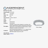 (H-I / I1) Womens 1/2 CT. T.W. Lab Grown White Diamond 10K Gold Anniversary Wedding Band