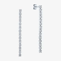 (G-H / I1-I2) Womens 1/4 CT. T.W. Lab Grown White Diamond Sterling Silver Drop Earrings