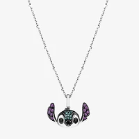 Womens 1/10 CT. T.W. Natural Blue Diamond Sterling Silver 18 Inch Pendant Necklace