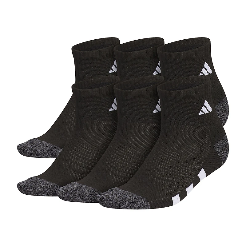 adidas Boys 6 Pair Quarter Ankle Socks