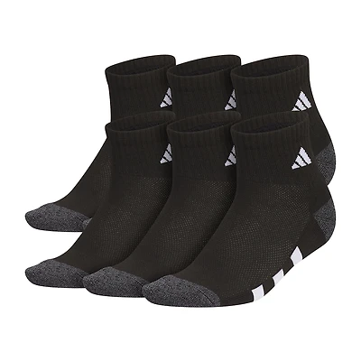 adidas Boys 6 Pair Quarter Ankle Socks