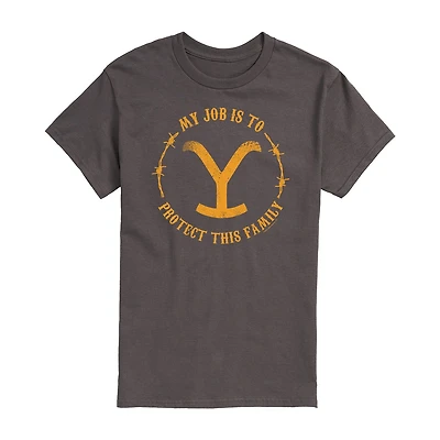 Mens Short Sleeve Yellowstone Graphic T-Shirt
