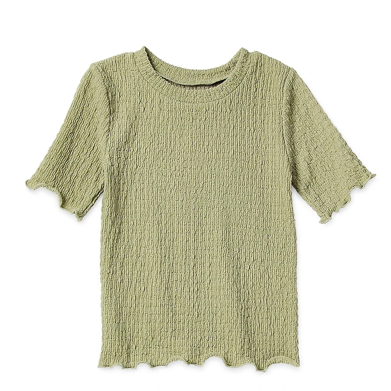 Okie Dokie Toddler & Little Girls Round Neck Short Sleeve T-Shirt