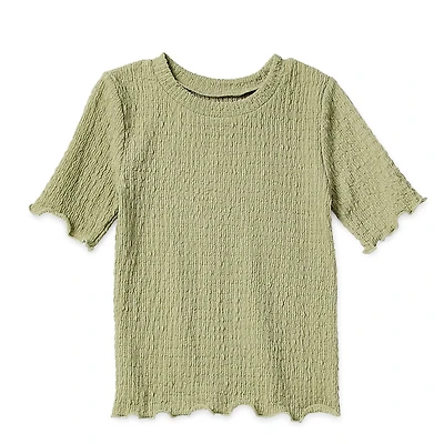 Okie Dokie Toddler & Little Girls Round Neck Short Sleeve T-Shirt