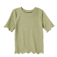 Okie Dokie Toddler & Little Girls Round Neck Short Sleeve T-Shirt