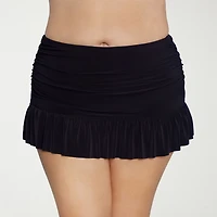 Liz Claiborne Womens Plus Swim Skirt