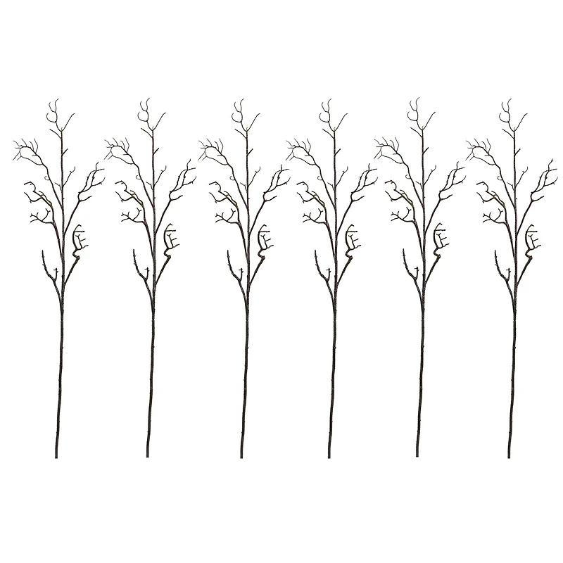 46” Deadwood Stem Artificial Flower Stem; Set of6