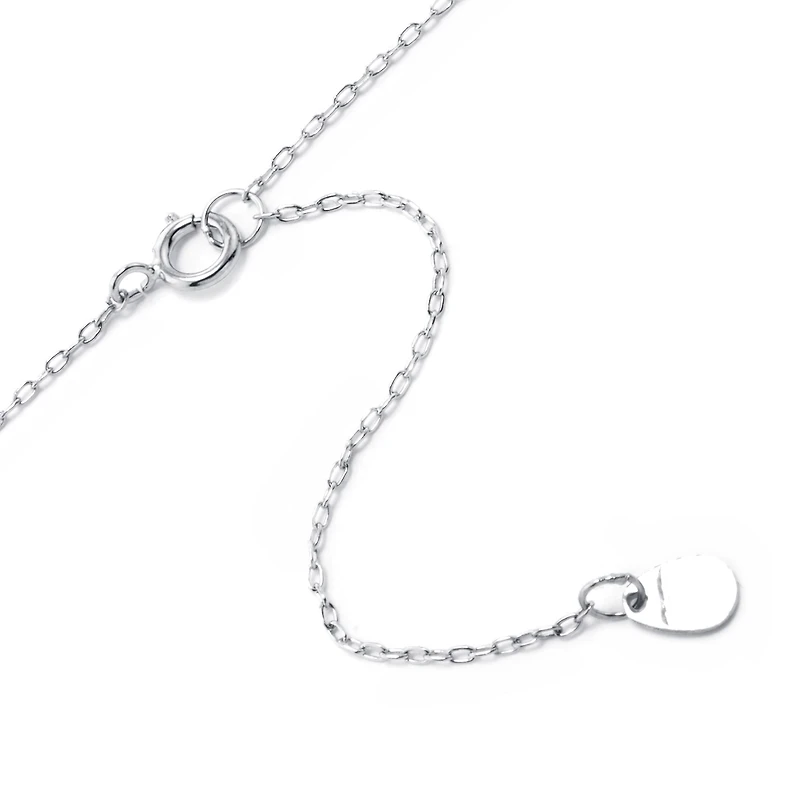 Silver Treasures Womens Sterling Silver Bar 16 Inch Pendant Necklace