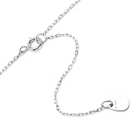 Silver Treasures Womens Sterling Silver Bar 16 Inch Pendant Necklace