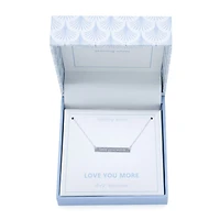 Silver Treasures Womens Sterling Silver Bar 16 Inch Pendant Necklace