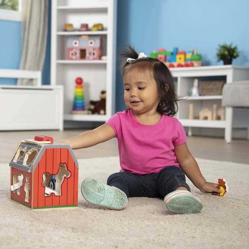 Melissa & Doug Take-Along Sorting Barn Toy Tool