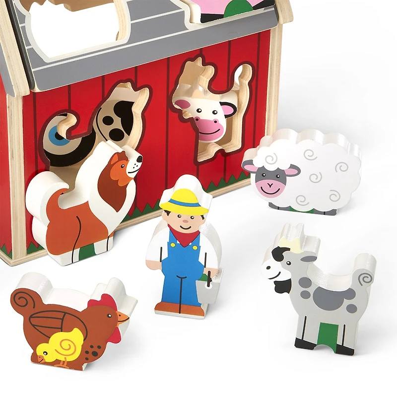 Melissa & Doug Take-Along Sorting Barn Toy Tool