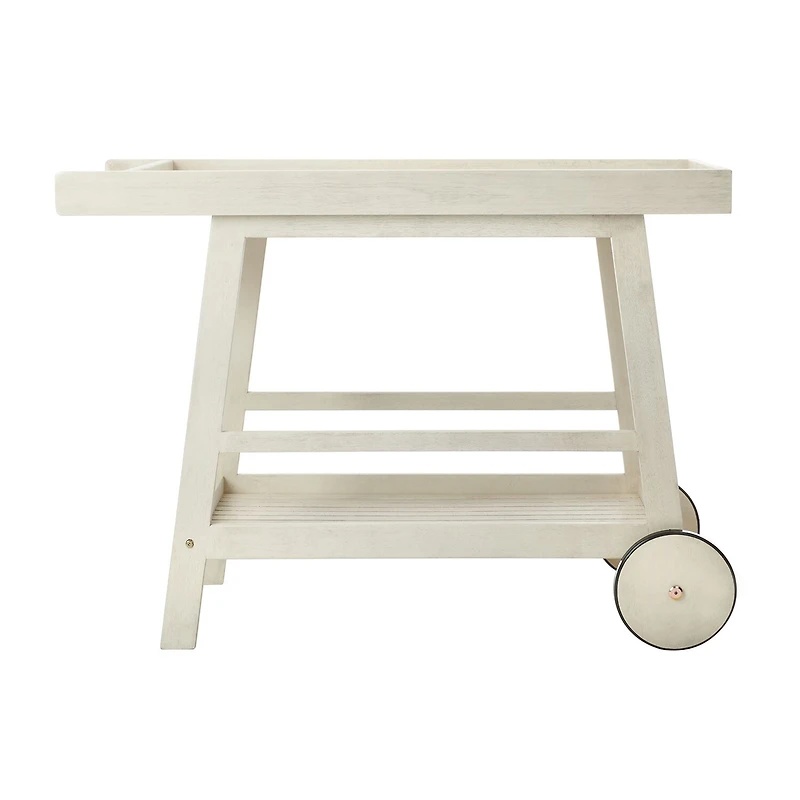 Safavieh Renzo Patio Collection Wood-Top Serving Cart