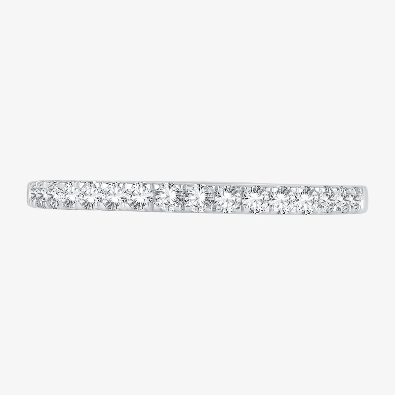 (H-I / Si1-Si2) Womens 1/4 CT. T.W. Lab Grown White Diamond 10K Gold Wedding Band